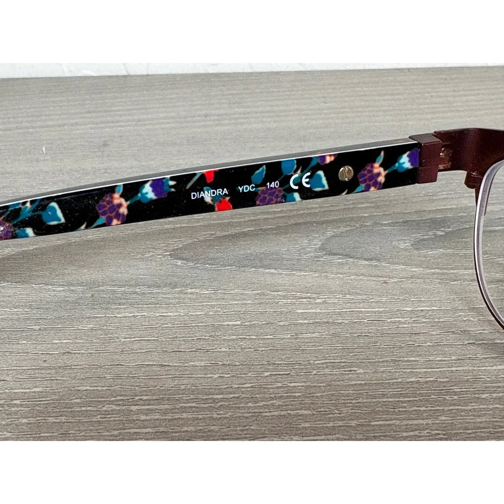 Kate Spade New York Diandra Eyeglasses Burgundy Floral‎ Print Women Frames
